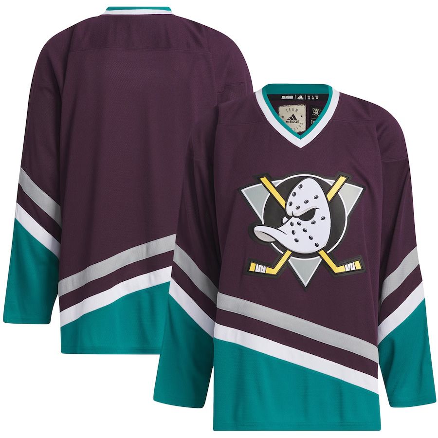 Men Anaheim Ducks adidas Purple Team Classic NHL Jersey->anaheim ducks->NHL Jersey